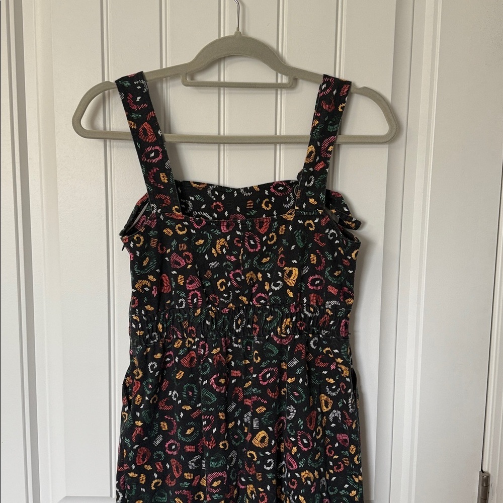 Anthropologie Farm Rio - Cropped Adventure Jumpsuit Overalls Wide Leg - Size XS - Picture 7 of 9
